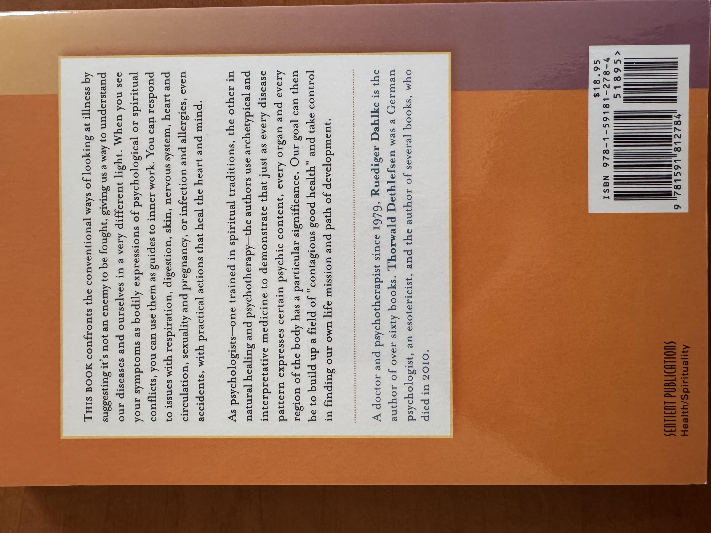 Couverture : The Healing Power of Illness par Thorwald Dethlefsen, Rüdiger Dahlke