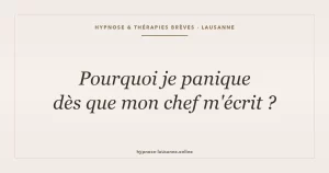 Anxiété au travail