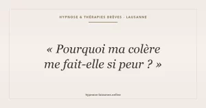 Pourquoi ma colère me fait-elle si peur ?