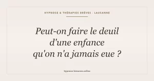 Le deuil de l'enfance