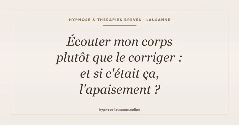 Anxiété : et si écouter son corps valait mieux que le corriger ?
