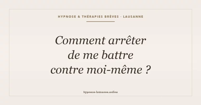 Comment faire la paix avec la part de soi qui nous juge ?