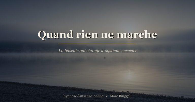 Quand rien ne marche pour réguler votre système nerveux : la posture qui change tout