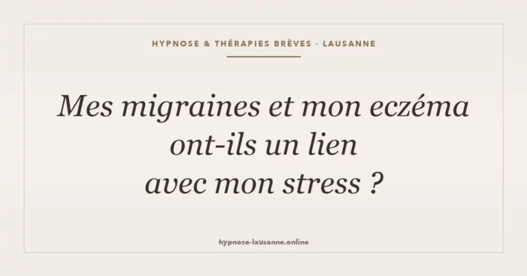 Migraine, eczéma, psoriasis - thérapie par l'hypnose