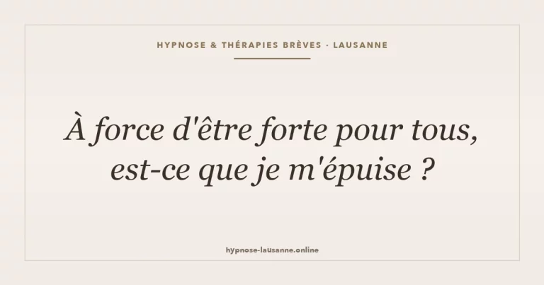 Le mythe de la femme forte