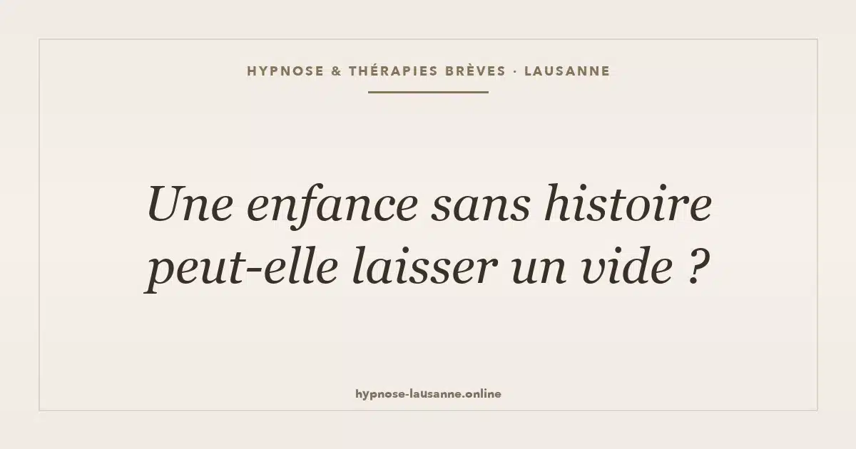 Négligence émotionnelle : une enfance sans histoire qui laisse un vide