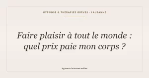 People-pleasing et santé