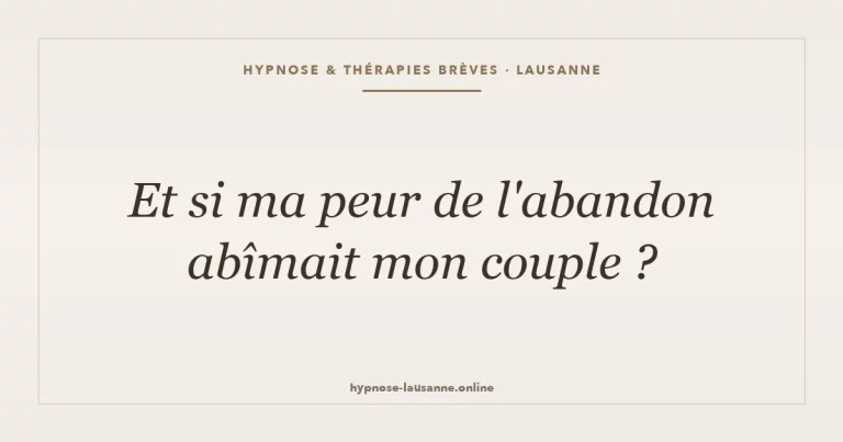 Peur de l'abandon
