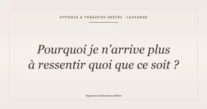 Se sentir morte à l'intérieur