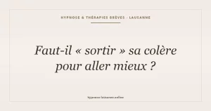 Sortir sa colère
