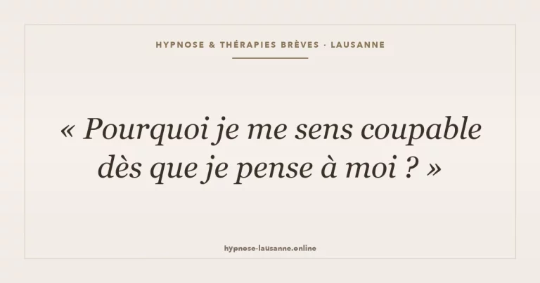 Pourquoi je me sens coupable dès que je pense à moi ?