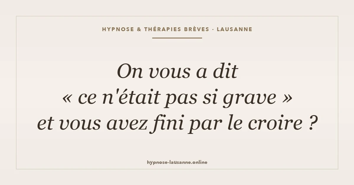 tu-exageres-entourage-minimise-souffrance