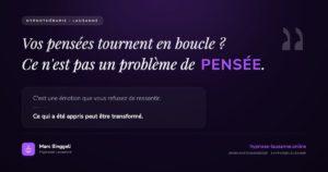 Rumination anxieuse : vos pensées tournent en boucle — hypnothérapie Lausanne